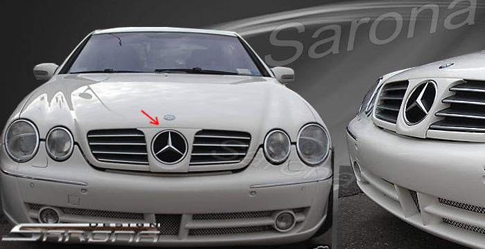 Custom Mercedes CL Grill  Coupe (2000 - 2006) - Call for price (Manufacturer Sarona, Part #MB-003-GR)